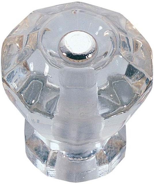 Emtek 86017 Astoria Clear 1-1/8" Cabinet Knob Clear Finish Sparrow Supply