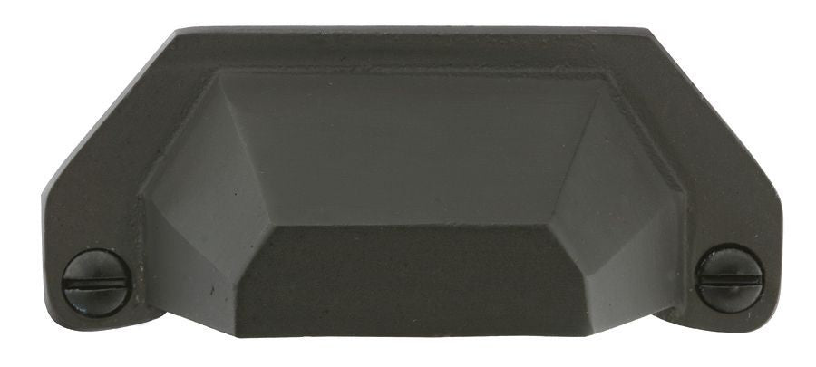 Emtek 86050FB Bronze Bin Cabinet Pull with 4" Center To Center Flat Black Bronze Finish Sparrow Supply