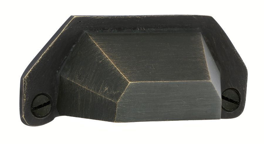 Emtek 86050MB Bronze Bin Cabinet Pull with 4" Center To Center Medium Bronze Finish Sparrow Supply
