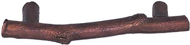 Emtek 86061FB Twig Cabinet Pull with 3" Center To Center Flat Black Bronze Finish Sparrow Supply