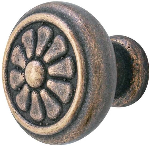 Emtek 86096MB Tuscany Petal 1-1/4" Cabinet Knob Medium Bronze Finish Sparrow Supply
