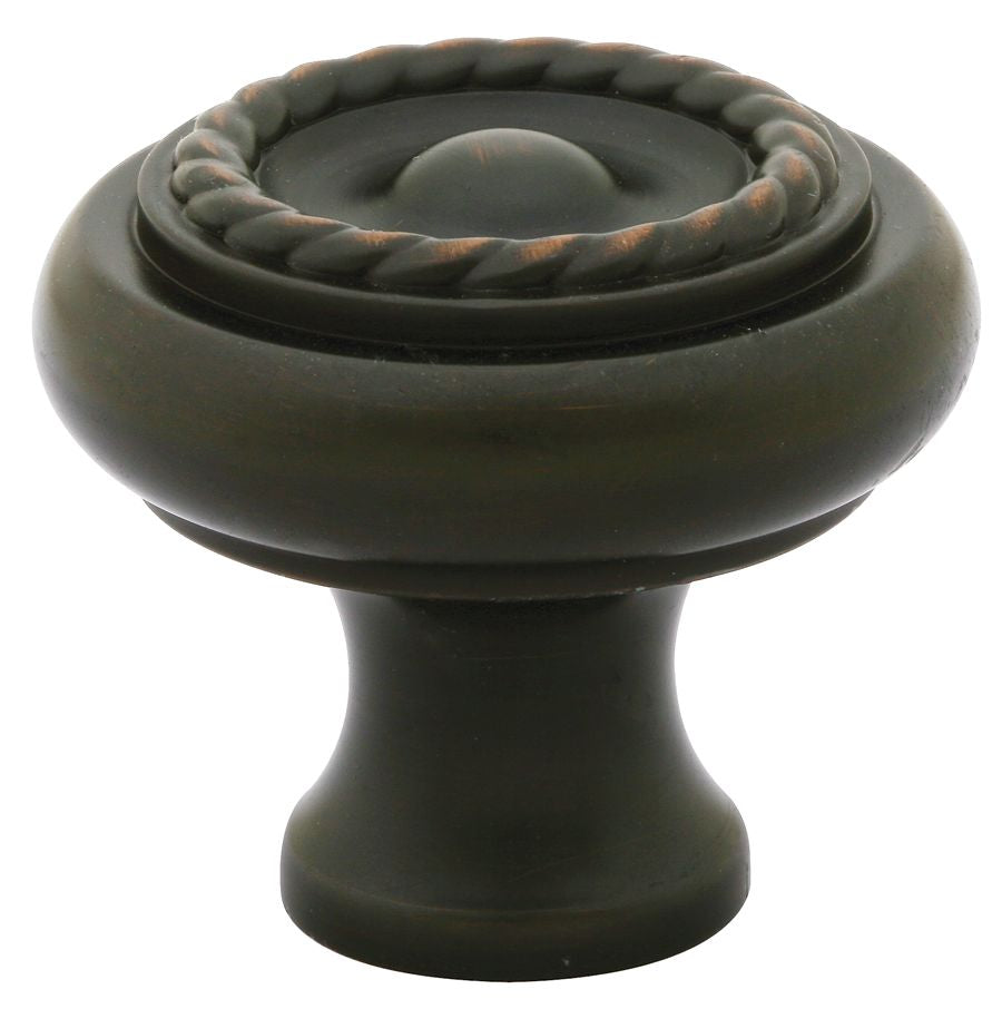 Emtek 86113US10B Rope 1-1/4" Cabinet Knob Oil Rubbed Bronze Finish Sparrow Supply