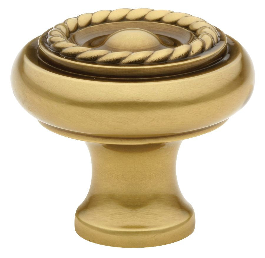 Emtek 86113US7 Rope 1-1/4" Cabinet Knob French Antique Brass Finish Sparrow Supply