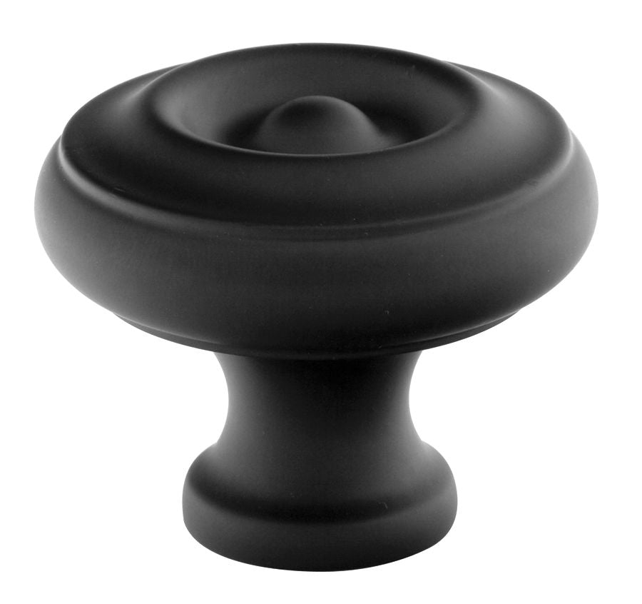 Emtek 86115US19 Waverly 1-1/4" Cabinet Knob Flat Black Finish Sparrow Supply