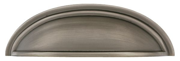 Emtek 86123US15A Cup Cabinet Pull with 3" Center To Center Pewter Finish Sparrow Supply