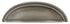 Emtek 86123US15A Cup Cabinet Pull with 3" Center To Center Pewter Finish Sparrow Supply