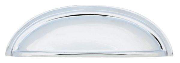 Emtek 86123US26 Cup Cabinet Pull with 3" Center To Center Polished Chrome Finish Sparrow Supply