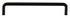 Emtek 86133US19 Wire Cabinet Pull with 4" Center To Center Flat Black Finish Sparrow Supply