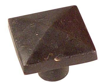 Emtek 86145FB Square 1-1/4" Cabinet Knob Flat Black Bronze Finish Sparrow Supply