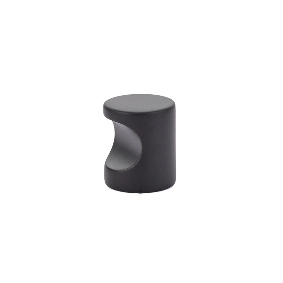 Emtek 86150US19 Small Modern Finger Cabinet Pull Flat Black Finish Sparrow Supply