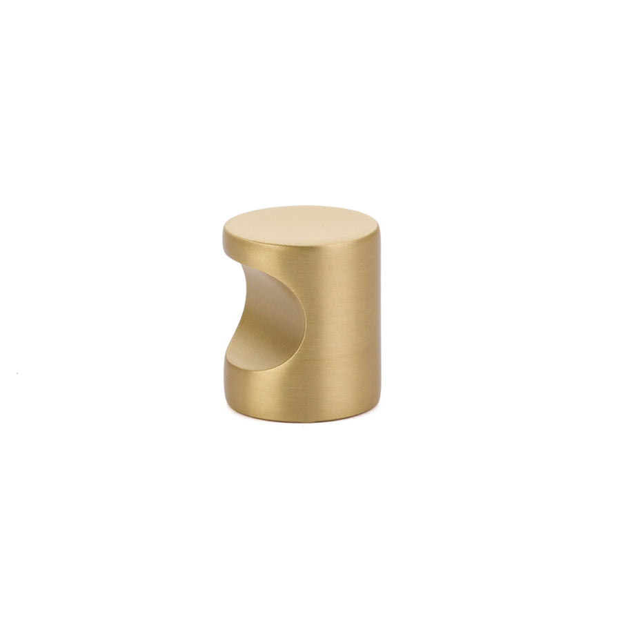 Emtek 86150US4 Small Modern Finger Cabinet Pull Satin Brass Finish Sparrow Supply