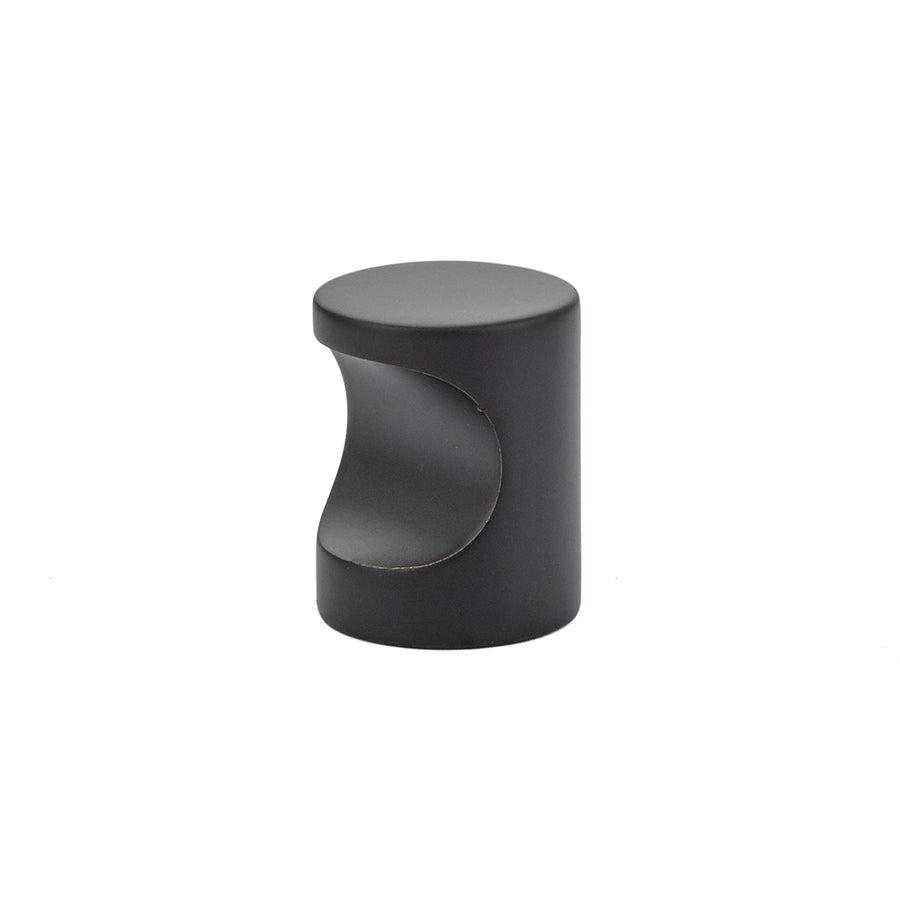 Emtek 86151US19 Large Modern Finger Cabinet Pull Flat Black Finish Sparrow Supply
