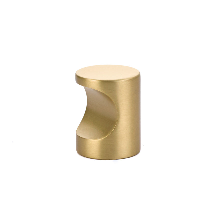 Emtek 86151US4 Large Modern Finger Cabinet Pull Satin Brass Finish Sparrow Supply