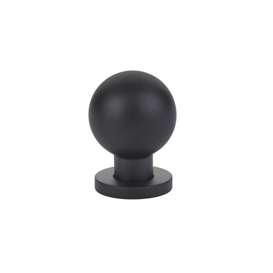 Emtek 86152US19 Modern Globe 1" Cabinet Knob Flat Black Finish Sparrow Supply