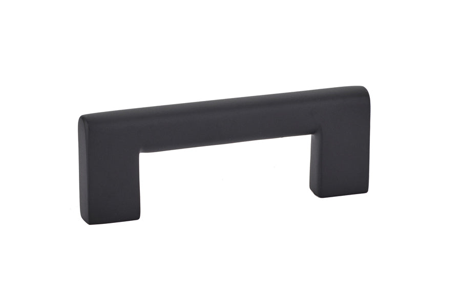 Emtek 86161US19 Trail Cabinet Pull with 3" Center To Center Flat Black Finish Sparrow Supply