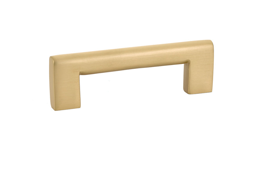 Emtek 86162US4 Trail Cabinet Pull with 3-1/2" Center To Center Satin Brass Finish Sparrow Supply