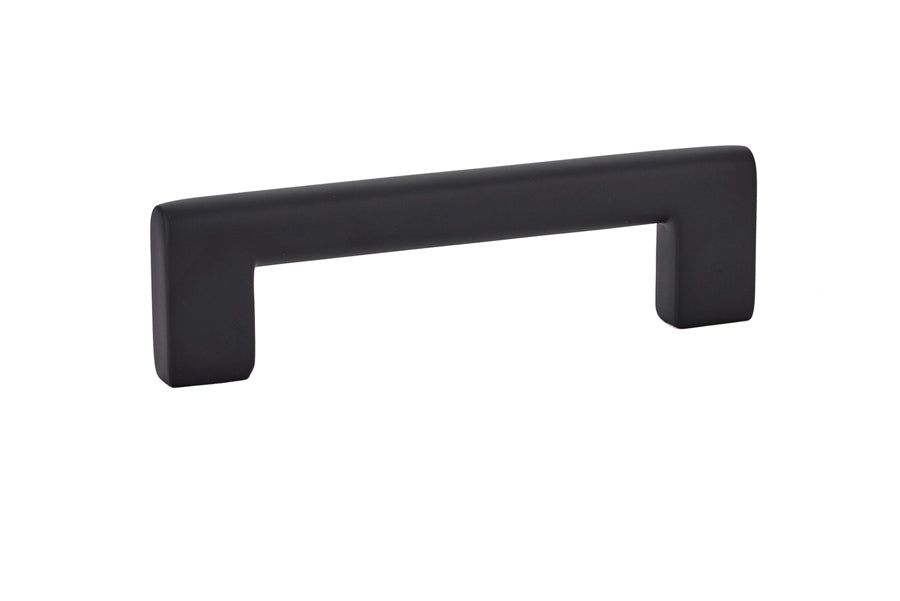 Emtek 86163US19 Trail Cabinet Pull with 4" Center To Center Flat Black Finish Sparrow Supply