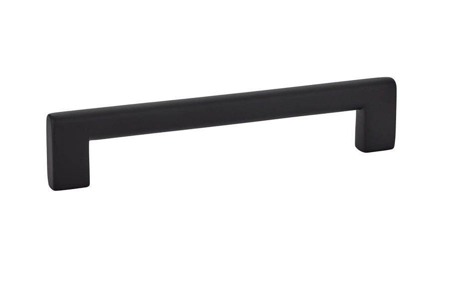 Emtek 86164US19 Trail Cabinet Pull with 6" Center To Center Flat Black Finish Sparrow Supply