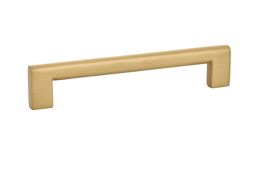 Emtek 86164US4 Trail Cabinet Pull with 6" Center To Center Satin Brass Finish Sparrow Supply