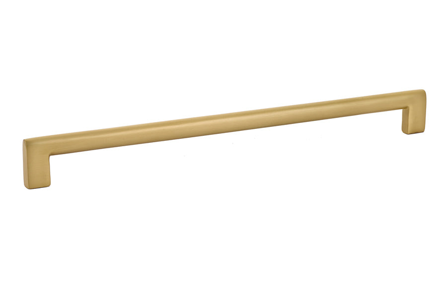 Emtek 86166US4 Trail Cabinet Pull with 12" Center To Center Satin Brass Finish Sparrow Supply