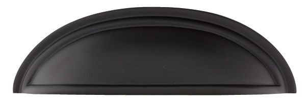 Emtek 86173US19 Cup Cabinet Pull with 4" Center To Center Flat Black Finish Sparrow Supply