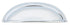 Emtek 86173US26 Cup Cabinet Pull with 4" Center To Center Polished Chrome Finish Sparrow Supply