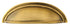 Emtek 86173US7 Cup Cabinet Pull with 4" Center To Center French Antique Brass Finish Sparrow Supply