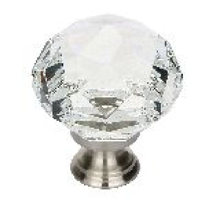 Emtek 86209US15 Diamond 1.75" Wardrobe Knob Satin Nickel Finish Sparrow Supply