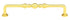 Emtek 86248US3 Spindle Cabinet Pull with 6" Center To Center Polished Brass Lifetime Finish Sparrow Supply