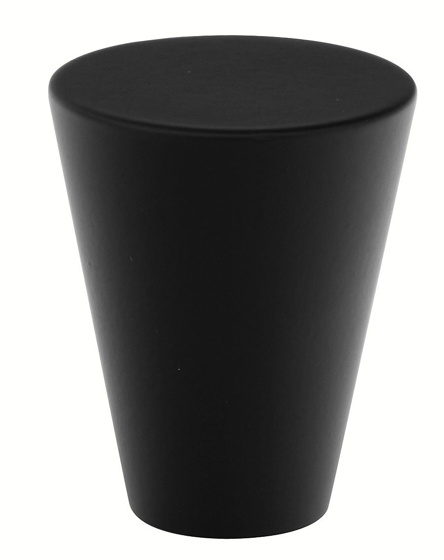 Emtek 86261US19 Cone 1" Cabinet Knob Flat Black Finish Sparrow Supply