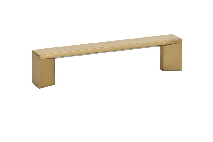 Emtek 86265US4 Trinity Cabinet Pull with 4" Center to Center Satin Brass Finish Sparrow Supply