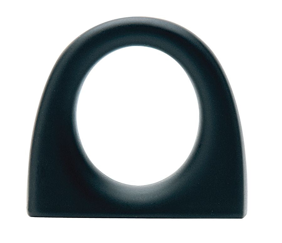 Emtek 86270US19 Ring Cabinet Knob with 1" Center to Center Flat Black Finish Sparrow Supply