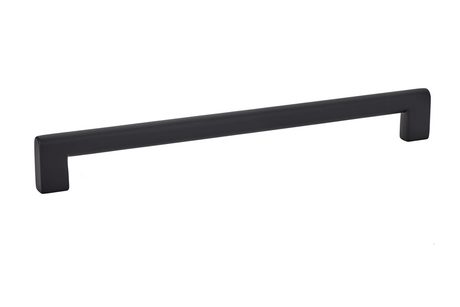 Emtek 86273US19 Trail Cabinet Pull with 10" Center To Center Flat Black Finish Sparrow Supply