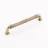Emtek 86286US7 Ribbon and Reed Fixed Cabinet Pull with 6" Center To Center French Antique Brass Finish Sparrow Supply