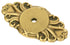 Emtek 86293US7 Ribbon and Reed Backplate for Cabinet Knob French Antique Brass Finish Sparrow Supply