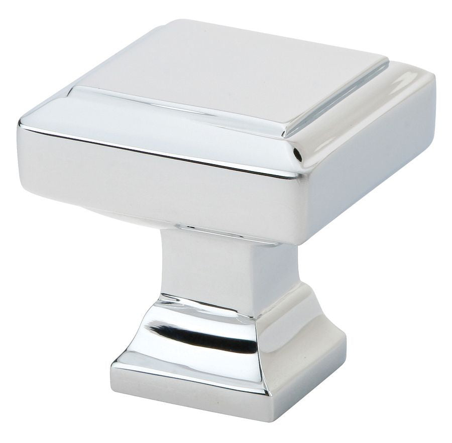 Emtek 86295US26 Geometric Square 1-1/4" Cabinet Knob Polished Chrome Finish Sparrow Supply