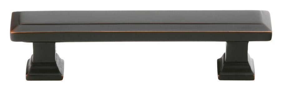Emtek 86299US10B Geometric Rectangular Cabinet Pull with 3" Center to Center Oil Rubbed Bronze Finish Sparrow Supply