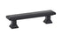Emtek 86300US19 Geometric Rectangular Cabinet Pull with 3-1/2" Center to Center Flat Black Finish Sparrow Supply