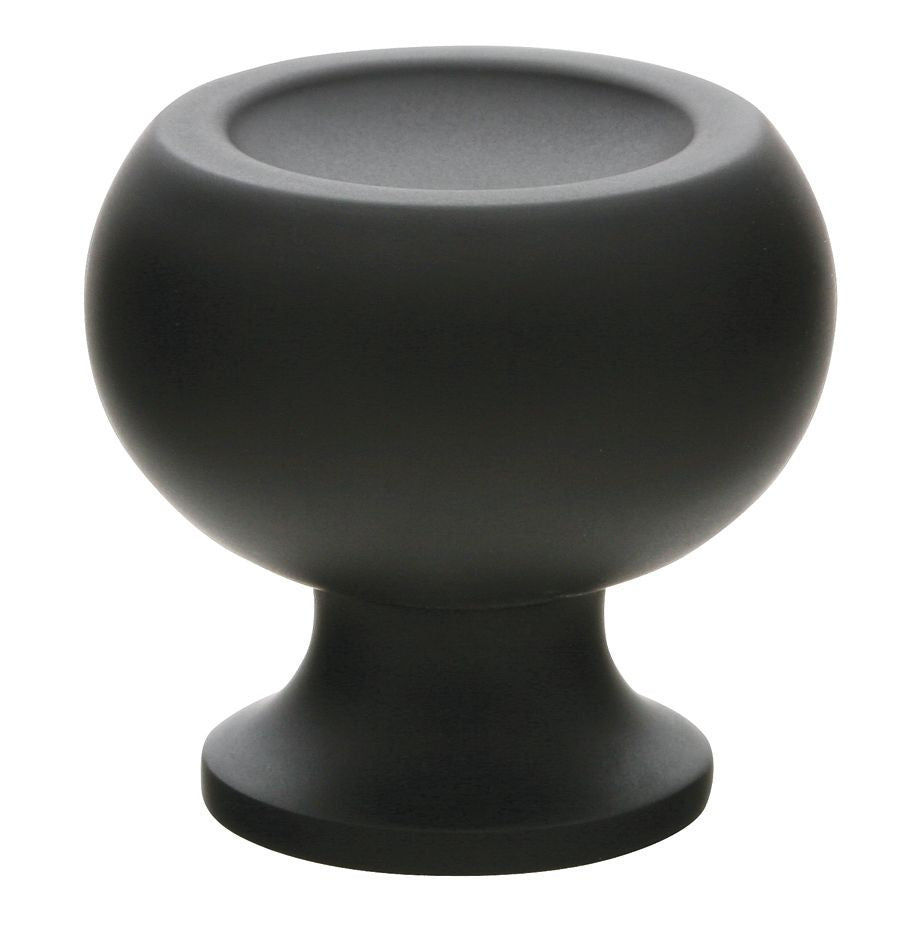 Emtek 86315US19 Atomic 1-1/4" Cabinet Knob Flat Black Finish Sparrow Supply