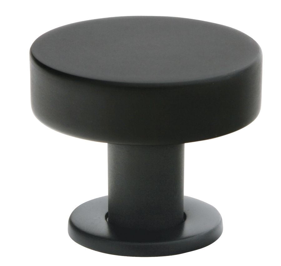Emtek 86321US19 Cadet 1" Cabinet Knob Flat Black Finish Sparrow Supply