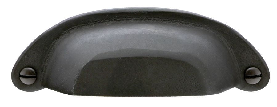 Emtek 86326FB Bronze Ranch Bin Cabinet Pull with 3" Center to Center Flat Black Bronze Finish Sparrow Supply