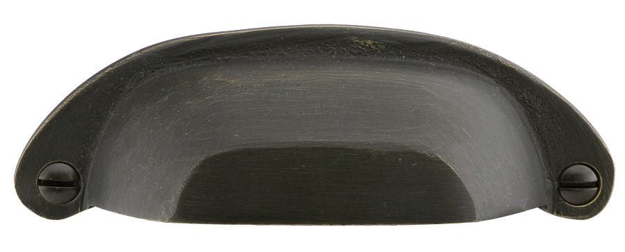 Emtek 86327MB Bronze Ranch Bin Cabinet Pull with 4" Center to Center Medium Bronze Finish Sparrow Supply