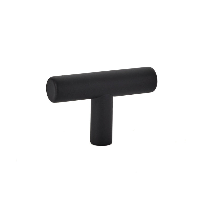 Emtek 86357US19 Brass Bar 2" Cabinet Knob Flat Black Finish Sparrow Supply