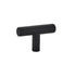 Emtek 86357US19 Brass Bar 2" Cabinet Knob Flat Black Finish Sparrow Supply