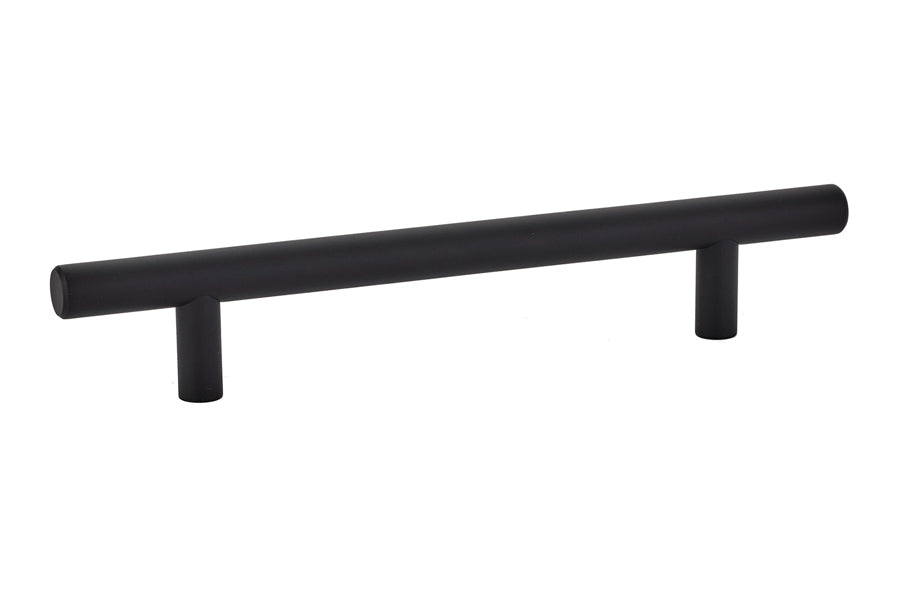 Emtek 86361US19 Brass Bar Cabinet Pull with 5" Center to Center Flat Black Finish Sparrow Supply