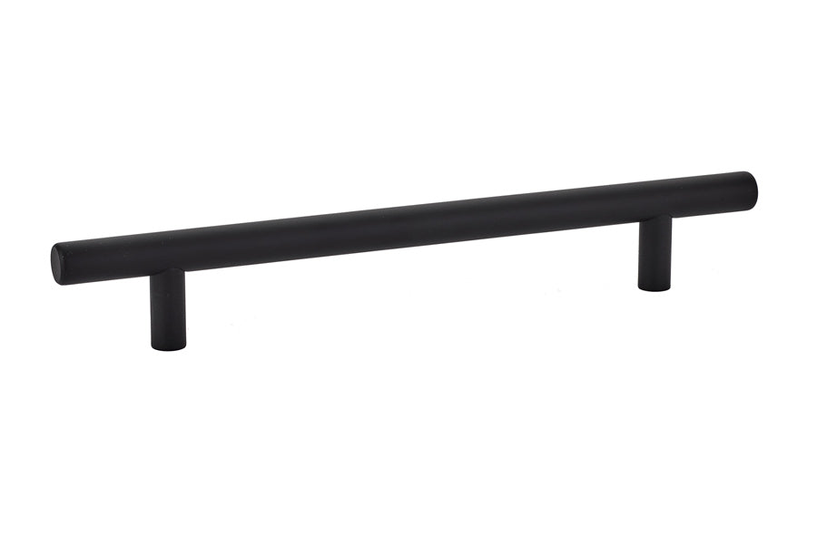 Emtek 86362US19 Brass Bar Cabinet Pull with 6" Center to Center Flat Black Finish Sparrow Supply