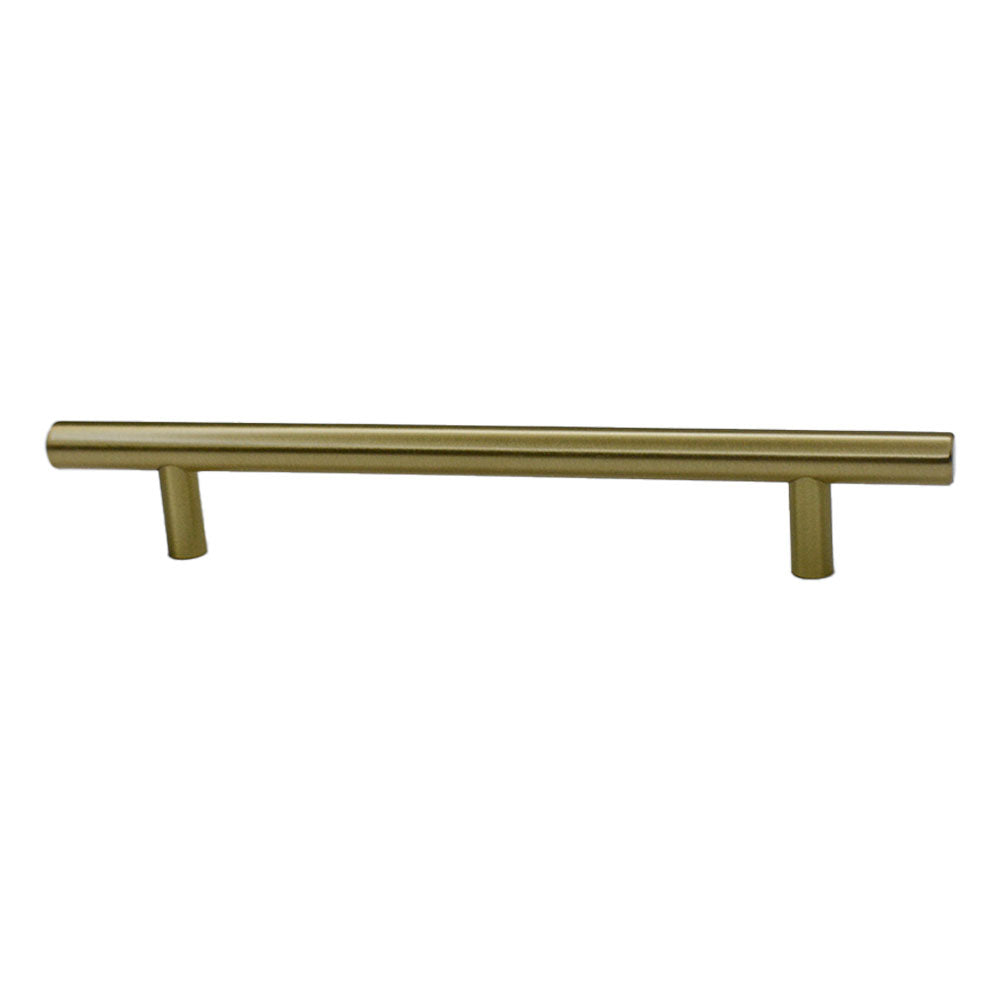 Emtek 86362US4 Brass Bar Cabinet Pull with 6" Center to Center Satin Brass Finish Sparrow Supply