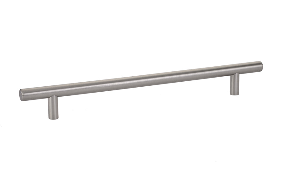 Emtek 86363US15 Brass Bar Cabinet Pull with 8" Center to Center Satin Nickel Finish Sparrow Supply