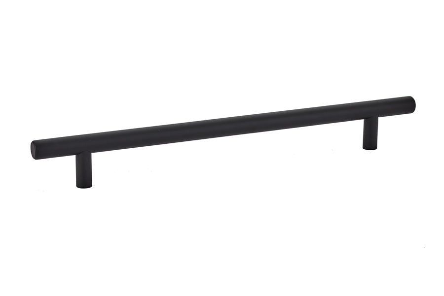 Emtek 86363US19 Brass Bar Cabinet Pull with 8" Center to Center Flat Black Finish Sparrow Supply