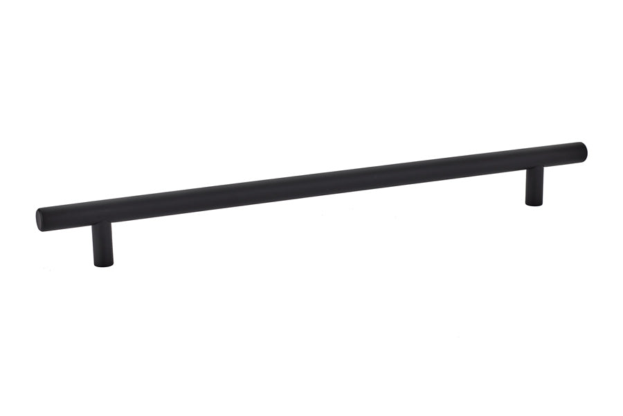 Emtek 86364US19 Brass Bar Cabinet Pull with 10" Center to Center Flat Black Finish Sparrow Supply